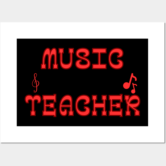 Music Teacher Wall Art by mdr design